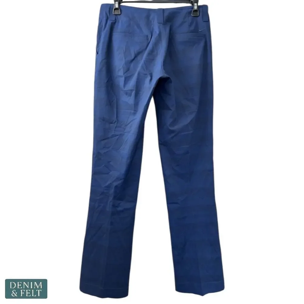 Nike Golf Dri-FIT Blue Plaid Straight‎ Leg Pants Women’s Size 2 31” Inseam